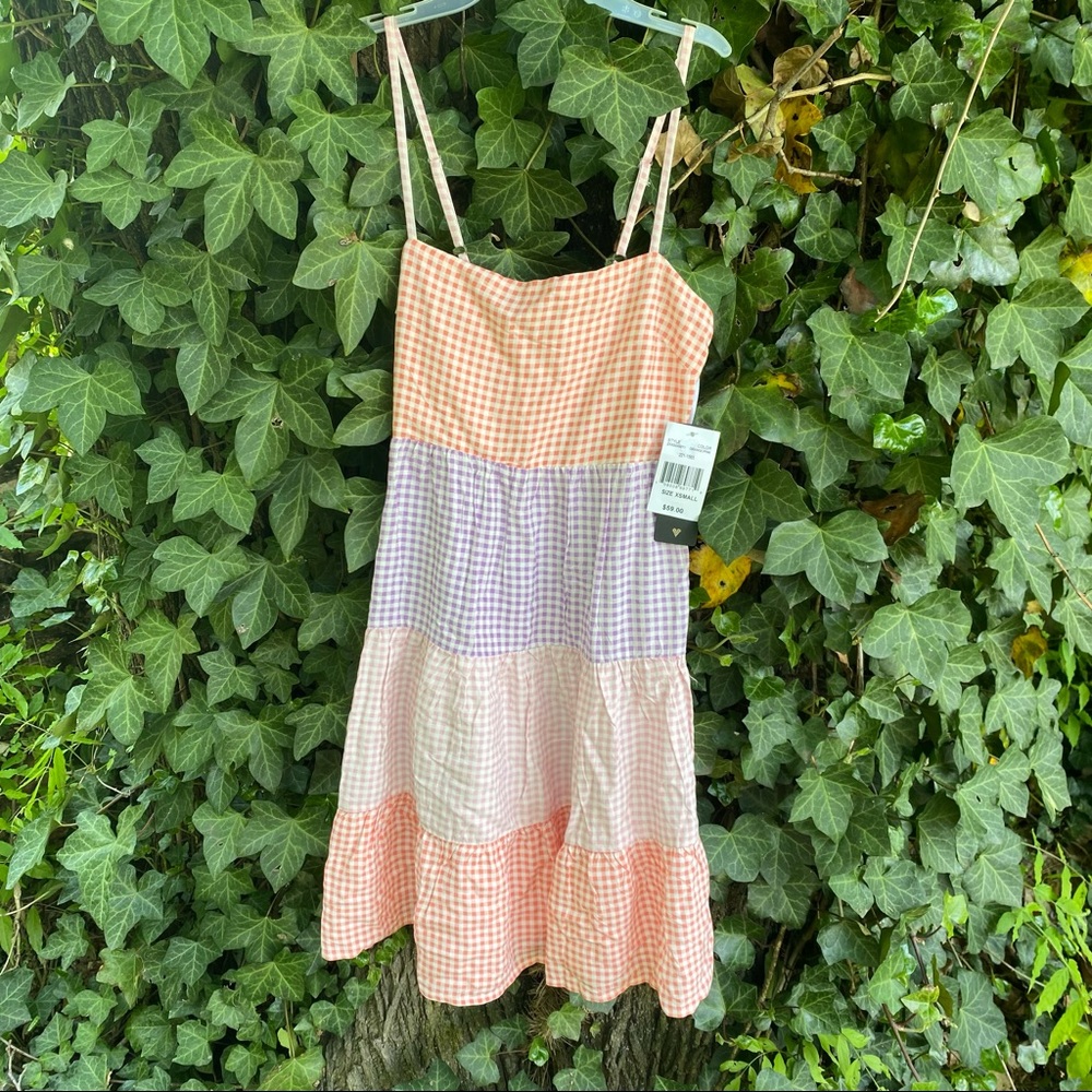 Gingham Print Dress